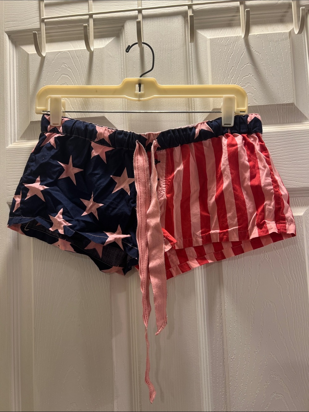 PINK Victoria's Secret Pink & Navy Stars and Stripes Sleep Shorts